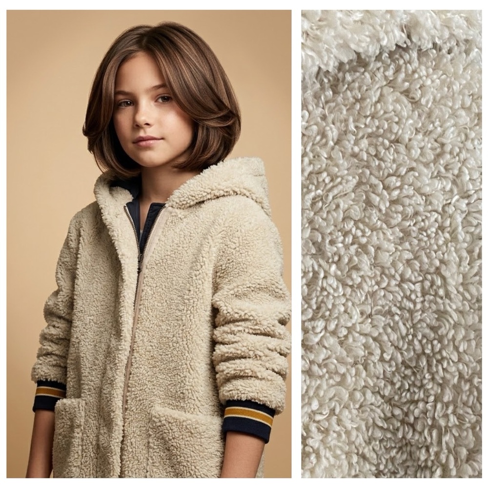 Bellerose Cream Teddy Sherpa Hooded Coat 10